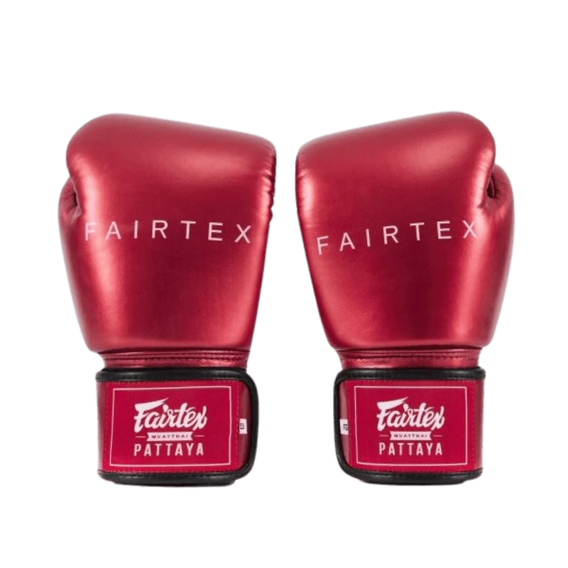 Fairtex Bokshandschoenen Metallic Rood 2 Fairtex Bokshandschoenen Metallic Rood - Afbeelding 2