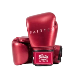 Fairtex Bokshandschoenen Metallic Rood