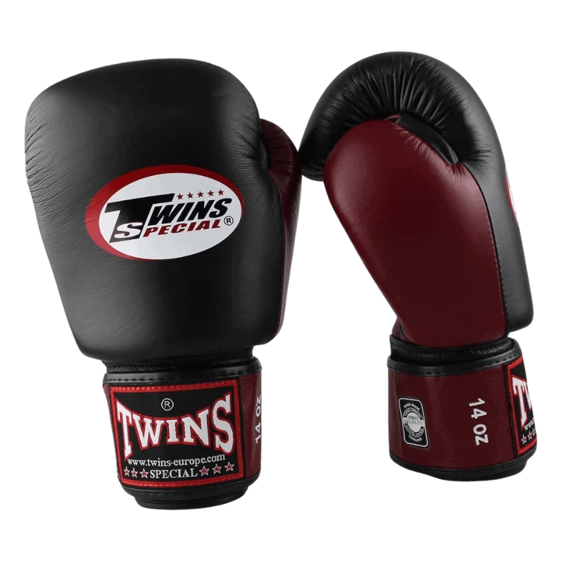 Twins Kickboks Set BGVL 3 Zwart/Bordeaux 3 Twins Kickboks Set BGVL 3 Zwart/Bordeaux - Afbeelding 3