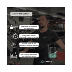 Saevus Nutrition Green Active Pre-Workout – Lemon -Fightstyle 90
