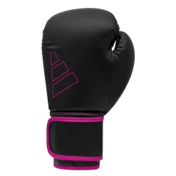 Adidas Hybrid 80 Bokshandschoenen Zwart/Roze -Fightstyle Adidas Hybrid 80 Bokshandschoenen Zwart Roze 12