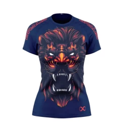 Braus Rashguard Short Sleeve Lion -Fightstyle Braus Rashguard Short Sleeve Lion voorkant vrouwen
