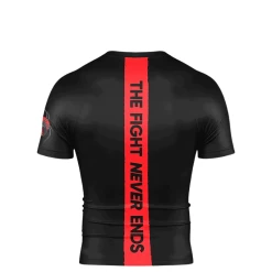 Braus Rashguard Short Sleeve Redback -Fightstyle Braus Rashguard Short Sleeve Redback achterkant
