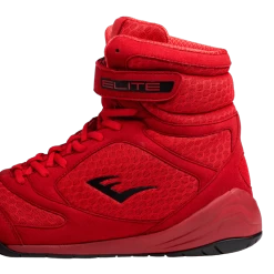 Everlast Boksschoenen Elite 2 Rood -Fightstyle Elite 2 Boxing Shoes Achterzijkant