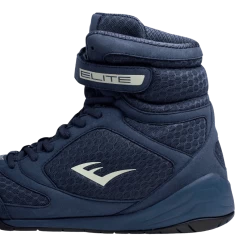 Everlast Boksschoenen Elite 2 Blauw -Fightstyle Elite 2 Boxing Shoes Blauw achterzijkant