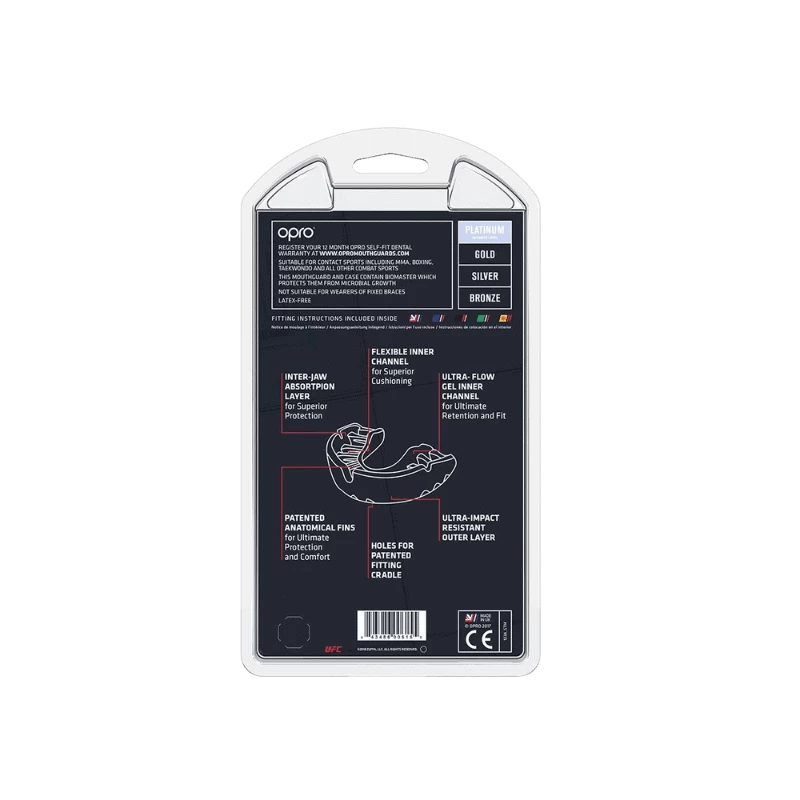 Opro Platinum UFC Bitje Zwart 3 Opro Platinum UFC Bitje Zwart - Afbeelding 3