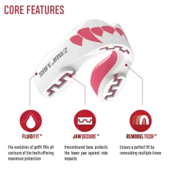 SafeJawz Extro Series Fangz Gebitsbeschermer Wit/Roze -Fightstyle SafeJawz Extro Series Fangz Gebitsbeschermer Wit Roze 4