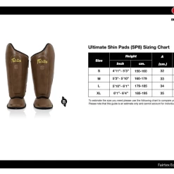 Fairtex Scheenbeschermers SP8 Bruin -Fightstyle Scheenbeschermers SP8 Zwart 2