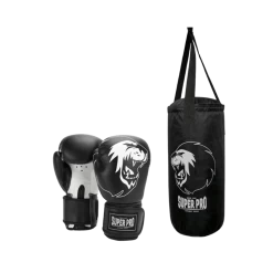 Super Pro Bokszak Set Kind Zwart