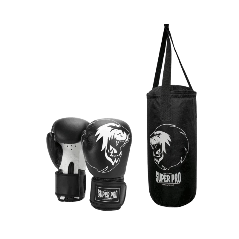 Super Pro Bokszak Set Kind Zwart 1 Super Pro Bokszak Set Kind Zwart