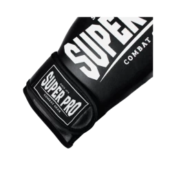 Super Pro Kickboks Set Champ Wit -Fightstyle Super Pro Kickboks Set Champ Zwart logo handschoen
