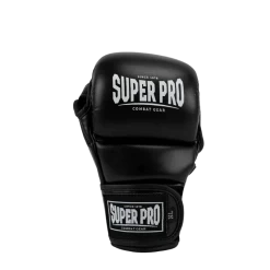 Fightstyle -Fightstyle Super Pro MMA Handschoenen Shooter 2.0 Zwart voorkant