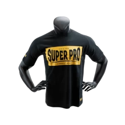 Super Pro T-shirt Block Logo Zwart