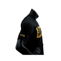 Super Pro T-shirt Block Logo Zwart -Fightstyle Super Pro T shirt Block Logo Zwart zijkant