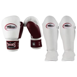 Twins Kickboks Set BGVL 3 Wit/Bordeaux