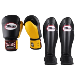 Twins Kickboks Set BGVL 3 Zwart/Geel