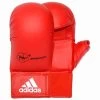 Adidas WKF Karate Handschoenen Met Duim Rood