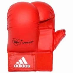 Adidas WKF Karate Handschoenen Met Duim Rood