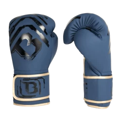 Booster Kickboks Set Youth Elite V2 Blauw -Fightstyle booster youth v2 handschoen blauw voor en zijkant