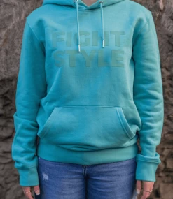 Fightstyle Hoodie Teal Monstera -Fightstyle fightstyle hoodie teal monstera 1