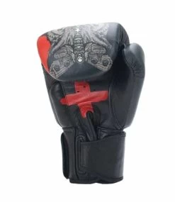Super Pro Kickboks Set Skull Zwart -Fightstyle super pro bokshandschoenen set skull 1