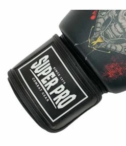 Super Pro Kickboks Set Skull Zwart -Fightstyle super pro bokshandschoenen set skull 2