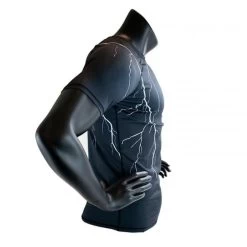 Super Pro Compressie Shirt Short Sleeve Thunder Zwart -Fightstyle super pro compressie shirt thunder zwart 2