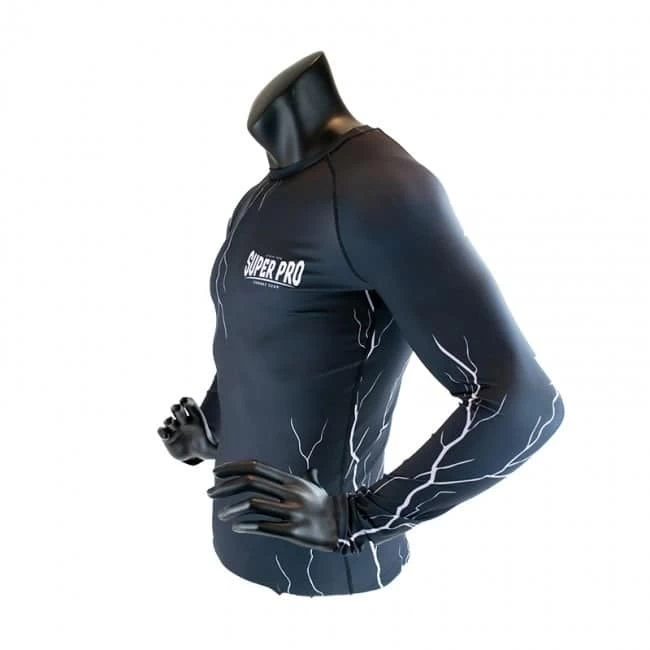 Super Pro Compressie Shirt Thunder Zwart 3 Super Pro Compressie Shirt Thunder Zwart - Afbeelding 3