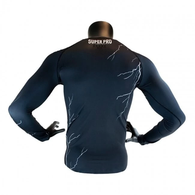 Super Pro Compressie Shirt Thunder Zwart 4 Super Pro Compressie Shirt Thunder Zwart - Afbeelding 4