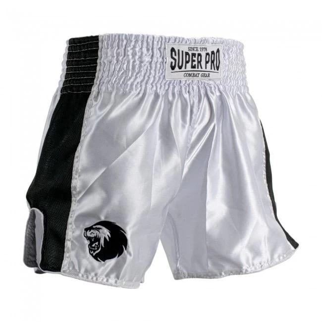 Super Pro Kickboks Broekje Brave Wit 1 Super Pro Kickboks Broekje Brave Wit