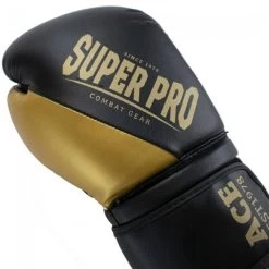 Super Pro Bokshandschoenen ACE Goud -Fightstyle super pro kickboks handschoenen ace goud