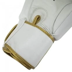 Super Pro Bokshandschoenen Warrior Wit -Fightstyle super pro kickboks handschoenen warrior wit goud