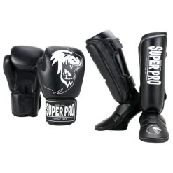 Super Pro Kickboks Set Warrior Zwart