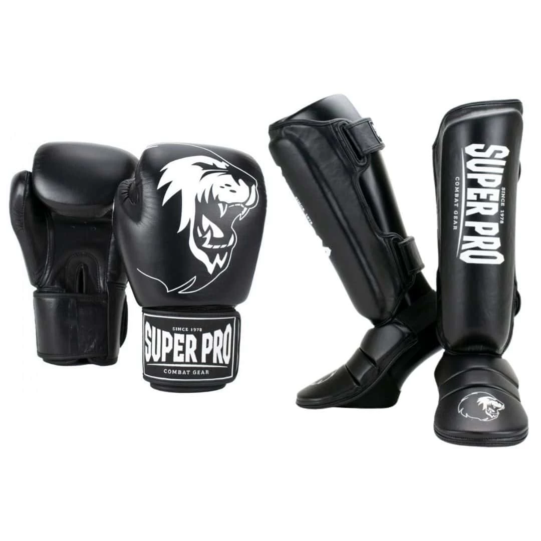 Super Pro Kickboks Set Warrior Zwart 1 Super Pro Kickboks Set Warrior Zwart
