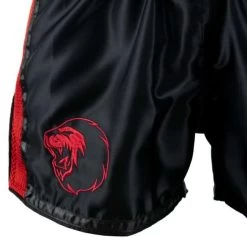 Super Pro Kickboks Broekje Brave Rood -Fightstyle super pro kickboksbroekje brave rood