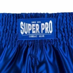 Super Pro Kickboks Broekje Hero Blauw -Fightstyle super pro kickboksbroekje hero blauw