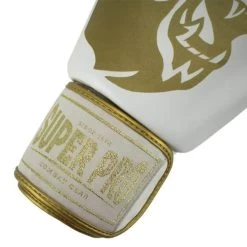 Super Pro Bokshandschoenen Warrior Wit -Fightstyle super pro kickbokshandschoenen warrior wit goud