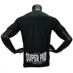 Super Pro T-shirt Lion Zwart 7 Super Pro T-shirt Lion Zwart -Fightstyle super pro kickbokskleding lion zwart wit