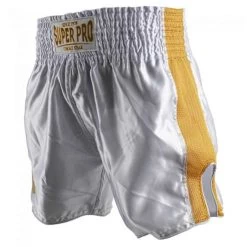 Super Pro Kickboks Broekje Brave Goud -Fightstyle super pro kickbox broekje brave goud