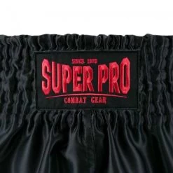 Super Pro Kickboks Broekje Brave Rood -Fightstyle super pro kickbox broekje brave rood