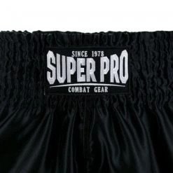 Super Pro Kickboks Broekje Hero Zwart -Fightstyle super pro kickboxbroek hero zwart