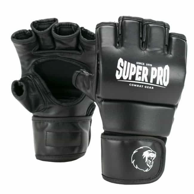 Super Pro MMA Handschoenen Brawler Zwart 1 Super Pro MMA Handschoenen Brawler Zwart