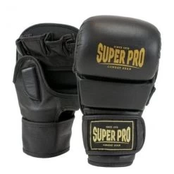 Super Pro MMA Handschoenen Shooter Zwart