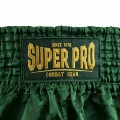 Super Pro Kickboks Broekje Brave Groen -Fightstyle super pro muay thai shorts brave groen