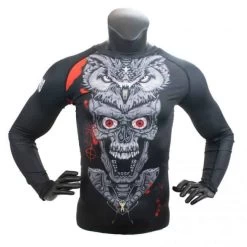 Super Pro Rashguard Long Sleeve Skull