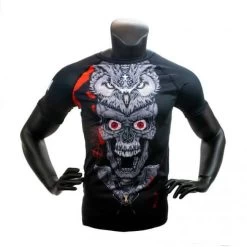 Super Pro Rashguard Short Sleeve Skull