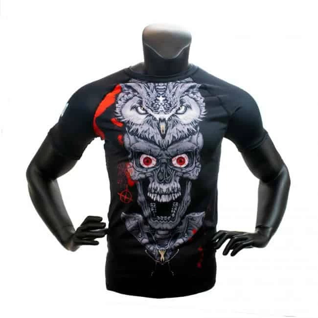 Super Pro Rashguard Short Sleeve Skull 1 Super Pro Rashguard Short Sleeve Skull