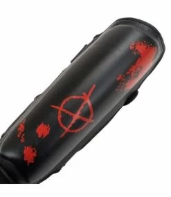 Super Pro Kickboks Set Skull Zwart -Fightstyle super pro scheenbeschermers set skull 2