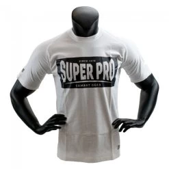 Super Pro T-shirt Block Logo Wit