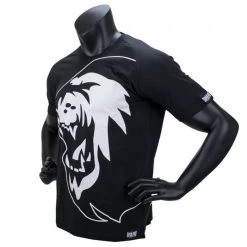 Super Pro T-shirt Lion Zwart 6 Super Pro T-shirt Lion Zwart -Fightstyle super pro sportshirt lion zwart wit